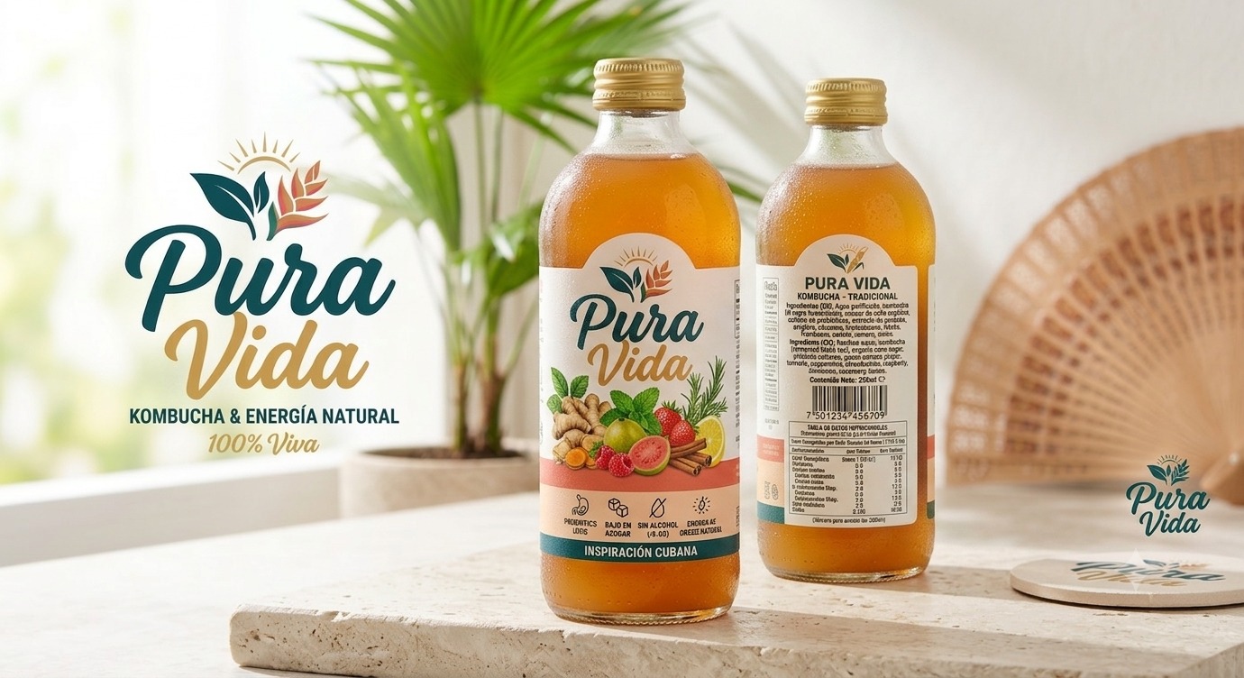 Kombucha Pura Vida 355 ml